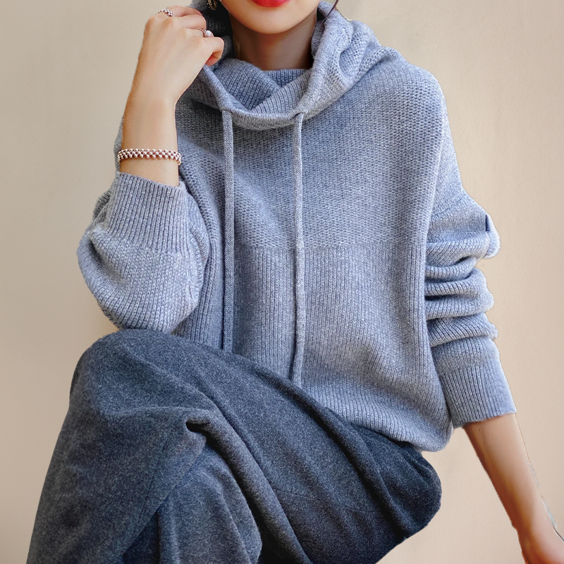 Deborah | Cashmere Cozy Hooded Pullover Style — 8