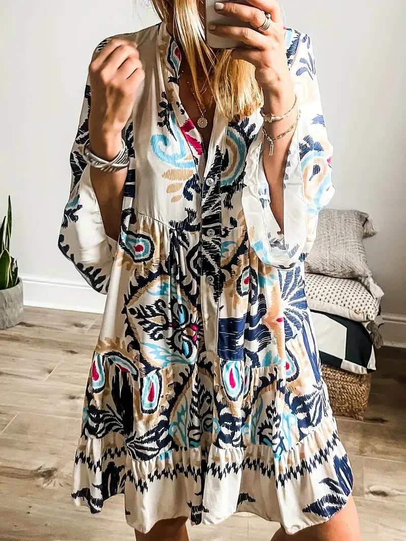 Veronique | Bohemian Tunic Dress