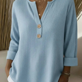 Lucinda™ | Henley Button Top — 2