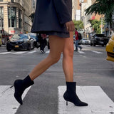 Knit Boots in Black — 4