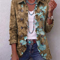 Sundara™ | Boho Gradient Vintage Floral Ruffle Jacket — 1