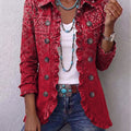 Criselle™ | Bohemian Paisley Ombré Print Ruffled Jacket — 1