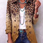 Elspeth™ | Leopard Ombre Ruffle Blazer Jacket — 6