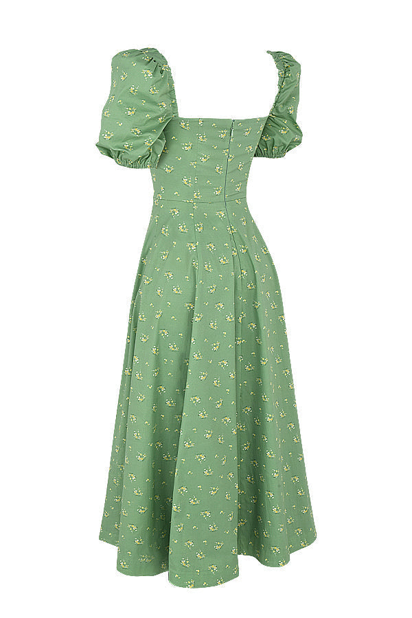 Aviana | Floral Puff-Sleeve Dress