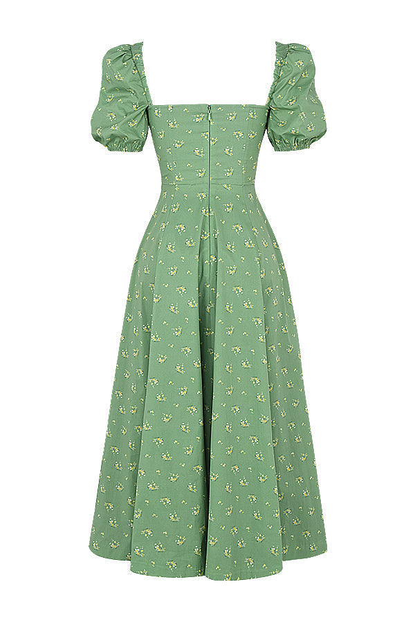 Aviana | Floral Puff-Sleeve Dress