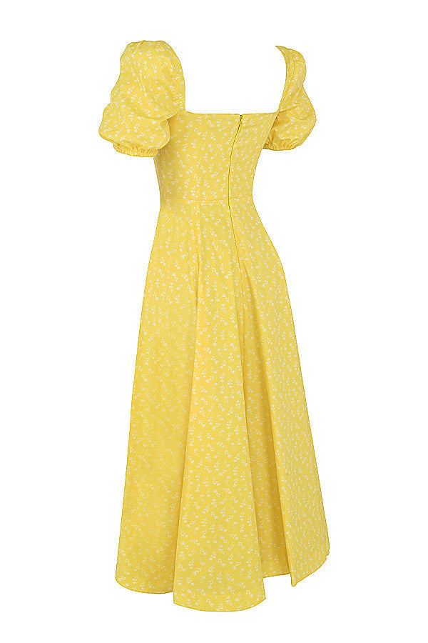 Aviana | Floral Puff-Sleeve Dress