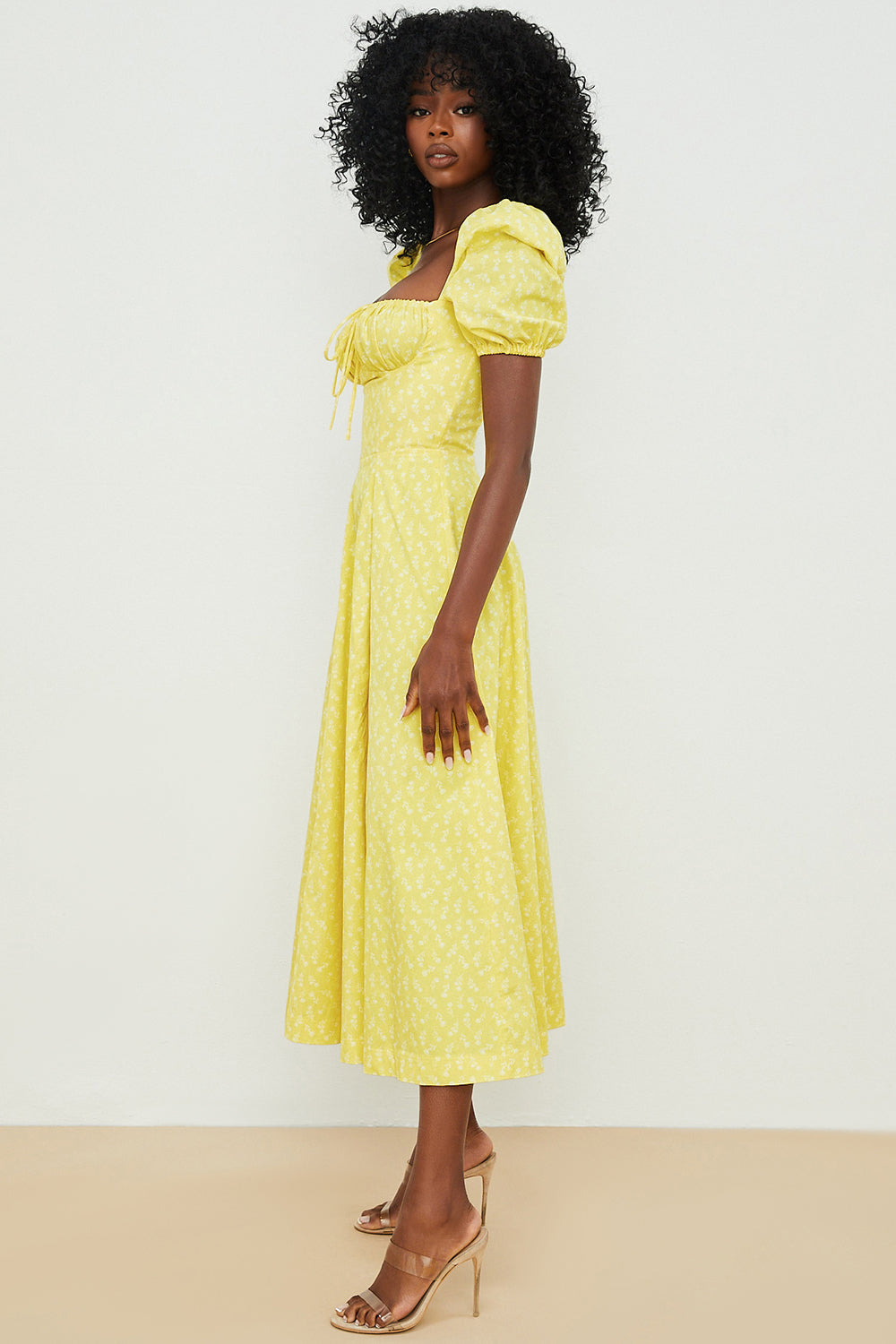 Aviana | Floral Puff-Sleeve Dress