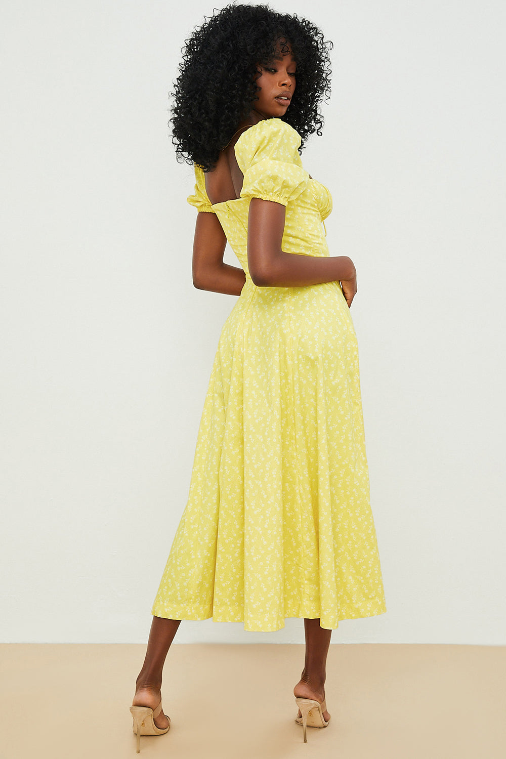 Aviana | Floral Puff-Sleeve Dress